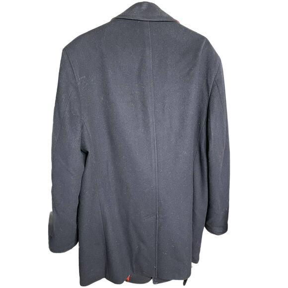 Ted Baker London Black Wool Pea Coat - Picture 2 of 7